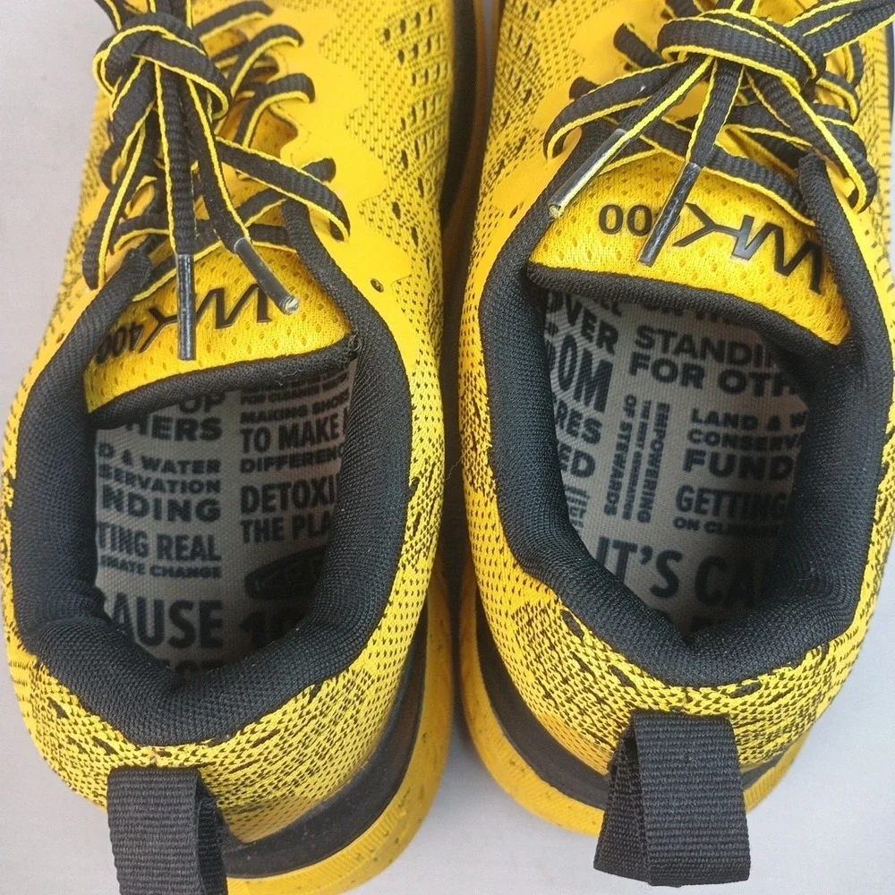 Men's KEEN WK400 Test Team Lace Up Walking Shoe, Yellow, Sz 10, MSRP $170